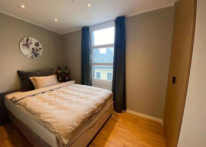 公寓 Spacious Modern Center 卑爾根